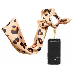Bandoulière FORCE CASE Bandoulière foulard Léopard beige pas cher