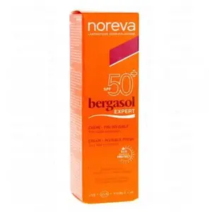 Noreva Bergasol Expert Crème Fini Invisible SPF50+ 50 ml pas cher