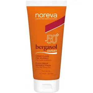 NOREVA Crème solaire - Bergasol - Expert - SPF50+ - 50ml - Hypoallergénique - Fluide pas cher