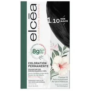 Elcéa coloration experte permanente kit noir bleuté 1.10Vendu pardocmorris