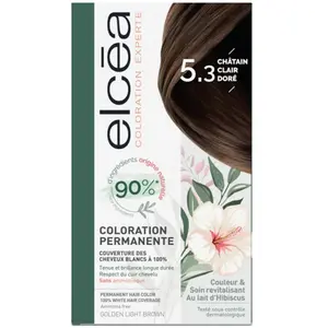 Elcea Elcéa coloration experte permanente kit châtain clair doré 5.3 pas cher