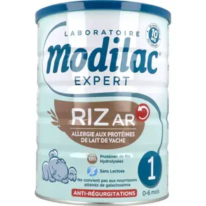 Comparateur de prix : MODILAC Expert Riz AR Lait 1er Age 800 G