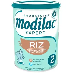 Comparateur de prix : Modilac Expert Riz Lait 2eme Age 800g