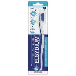 ELGYDIUM Brosse à dents 4en1 Medium pas cher