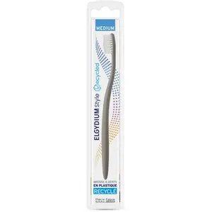Elgydium Style Recycled Brosse à Dents en Plastique Recyclé Medium Grise pas cher