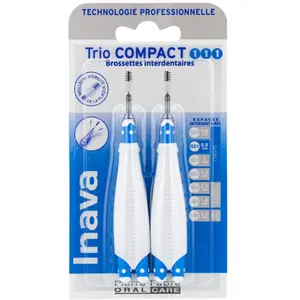 Comparateur de prix : Inava Brossettes 0.8mm Trio Compact Espaces Étroits 6 recharges