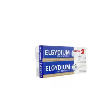 Comparateur de prix : Elgydium Dentifrice Multi-actions Complet duo 2X75ml