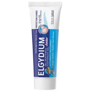 Comparateur de prix : Elgydium Gel Dentifrice Junior Protection Caries 7/12 Ans Bubble 50 ml