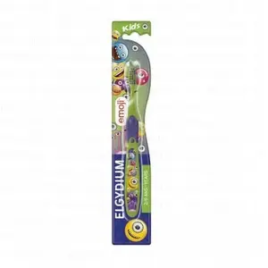 ELGYDIUM Kids - Brosse à dent 2-6 ans emoji monster
