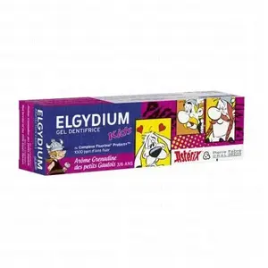 Comparateur de prix : Elgydium Kids Dentifrice Asterix 3/6 Ans Grenadine 50ml