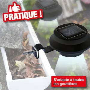 Comparateur de prix : TERRE JARDIN Lampes solaires de gouttière x 3