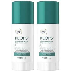 RoC Keops Duo Stick sans Alcool Efficacité 24h -20% sur le Lot, 2x40 ml pas cher