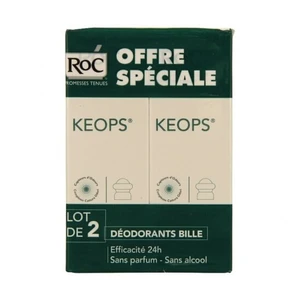Comparateur de prix : Roc Roc Keops Déodorant Roll On 48h Lot De 2 X 30ml - Roc - Déodorant