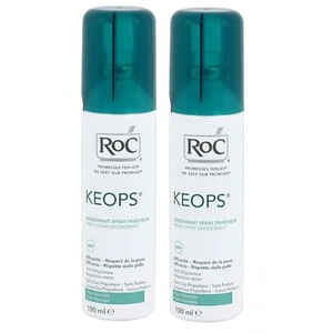 Roc keops déodorant fraîcheur 100ml x2