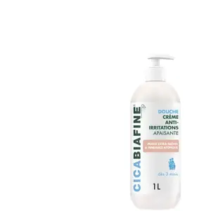 Comparateur de prix : CICA BIAFINE Crème douche hydratante anti-irritations flacon 1l
