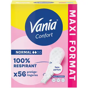 Vania Kotydia Protège-Slips Confort Multiformes Non Pafumé 56 protections pas cher