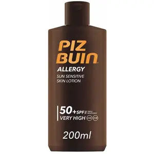 Comparateur de prix : Piz Buin Allergy - skin lotion Spf50+ very high protection 200ml