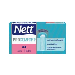Comparateur de prix : Nett Procomfort Tampon Sans Applicateur, Mini, 24 tampons
