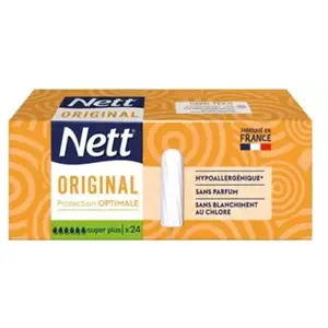 Comparateur de prix : Nett Original Tampon sans Applicateur, Super Plus, Boite de 24 Tampons