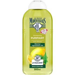 Comparateur de prix : Le Petit Marseillais Shampooing Purifiant Ortie Citron Bio 300 ml