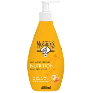 Le Petit Marseillais Lait Corps Nutrition Karité, Amande Douce & Argan pas cher