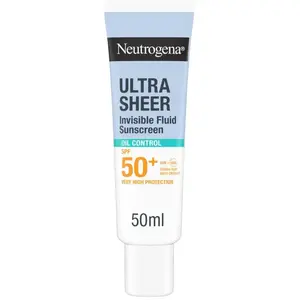 Neutrogena Ultra Sheer Invisible Fluid Sunscreen Oil Control SPF50+ pas cher