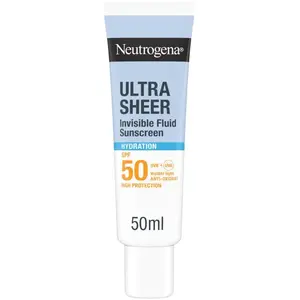 Neutrogena Ultra Sheer Invisible Fluid Sunscreen Hydration SPF50 pas cher