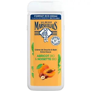 Le Petit Marseillais Crème de Douche & Bain Extra Douce Abricot BIO & Noisette BIO pas cher