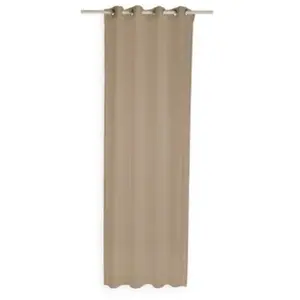 TODAY Voilage - MARQUE - 135/240 mastic - Uni - Polyester - A suspendre pas cher