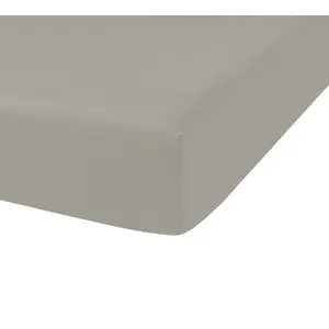 Drap housse Today 160x200 100% coton Couleur Mastic 160 x 200 cm pas cher