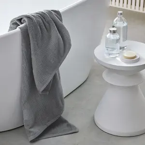 Draps de bain - TODAY - ESSENTIAL - 90x150 cm - Gris - 100% Coton pas cher