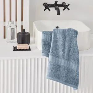 Comparateur de prix : Today Serviette de Bain Coton 50X90 uni Essential Denim