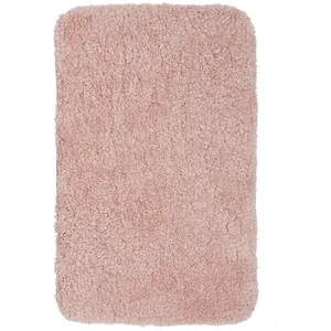 Tapis de Bain Teufte 80 x 50 Polyester TODAY Essential Rose Des Sables pas cher