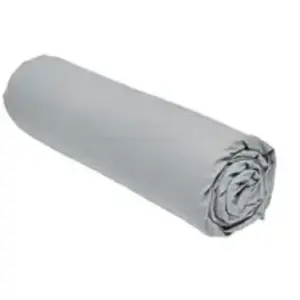 Today - Drap housse 100% coton 90x190 bonnet 23 cm essential Gris Acier pas cher
