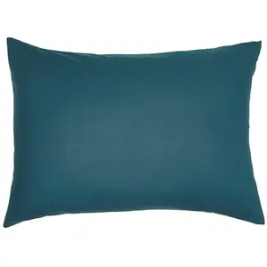 Comparateur de prix : Taie d'oreiller TODAY Essential - 50 x 70+5 cm - 100% Coton uni - Paon