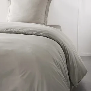 Today - Housse de couette 100% coton 140 x 200 cm essential coloris Dune pas cher