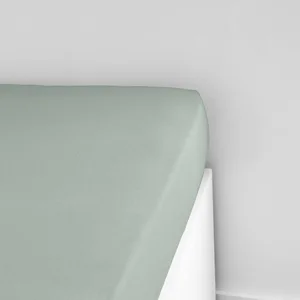 TODAY Drap Housse 90X190cm 1 Personne Jersey Uni Essential Celadon pas cher
