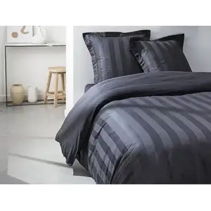 Comparateur de prix : TODAY Housse de Couette Satin Noir 220 x 240 cm Anthracite 2 PLACES