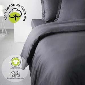 Today Housse De Couette Organic En Coton Fusain pas cher