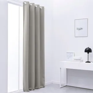 Comparateur de prix : Rideau occultant TODAY à oeillets uni Beige 140x240 cm