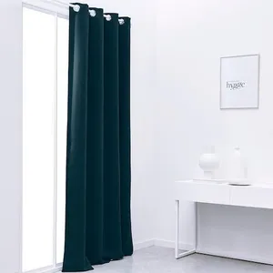 Paire De Vitrages Droits En Polyester/coton Blanc - Dimensions 45x180 Cm - Pour Fenêtre - Lavable Machine