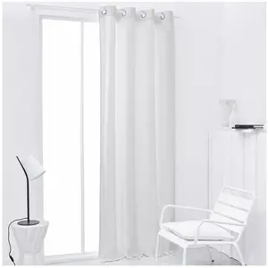 Comparateur de prix : Rideau TODAY isolant à oeillets uni Blanc 140x240 cm
