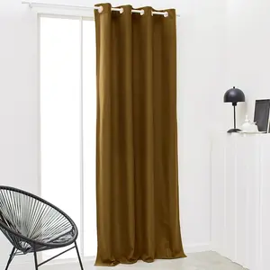 Comparateur de prix : Rideau TODAY isolant à oeillets uni Bronze 140x240 cm