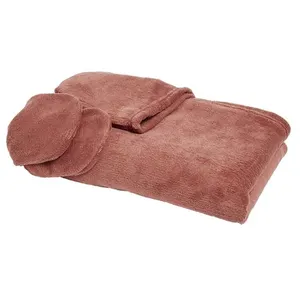 Comparateur de prix : Plaid TV à Capuche 165 x 115 Polyester TODAY Essential Terracotta