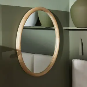 Today Miroir mural rond en bois MATCHA