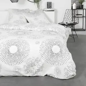 Today Housse de couette en FLANELLE @1.5 Blanc 260 x 240 cm pas cher