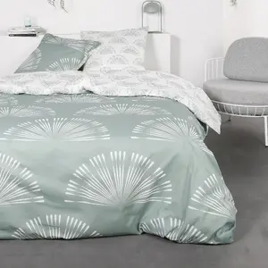 Today Housse de couette en FLANELLE @1.8 Vert 260 x 240 cm pas cher