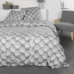 TODAY Parure de lit 2 Personnes 220X240 cm Flanelle 1 1.19 Gris pas cher