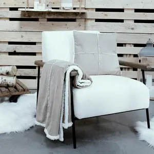Today Ensemble plaid et coussin assorti uni 125x150 cmVendu paramazon