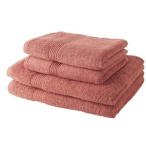 Comparateur de prix : TODAY Ensemble de Serviettes Terre cuite 100 % coton (4 Pièces) TU